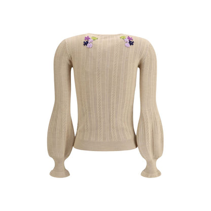 Valentino Pap Embroidered flower Cardigan