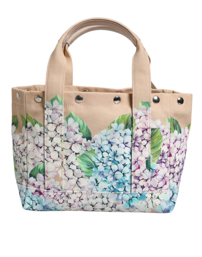 Dolce & Gabbana Multicolor Floral Canvas TANIA Top Handle Tote Bag