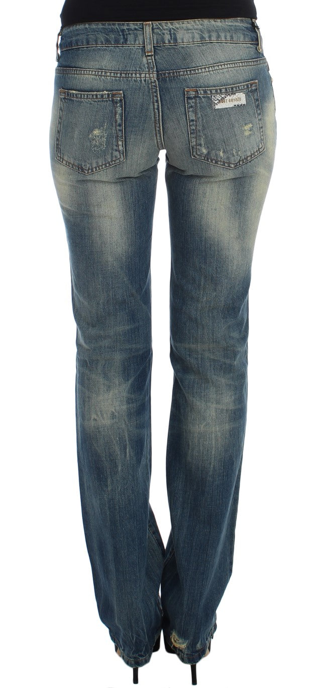 Cavalli Sleek Flair Leg Low Waist Denim