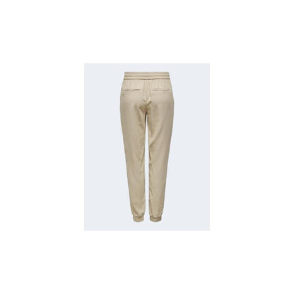 Only Beige Viscose Jeans & Pant