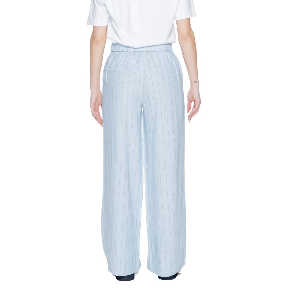 Vero Moda Blue Linen Jeans & Pant