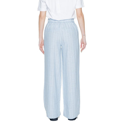 Vero Moda Blue Linen Jeans & Pant