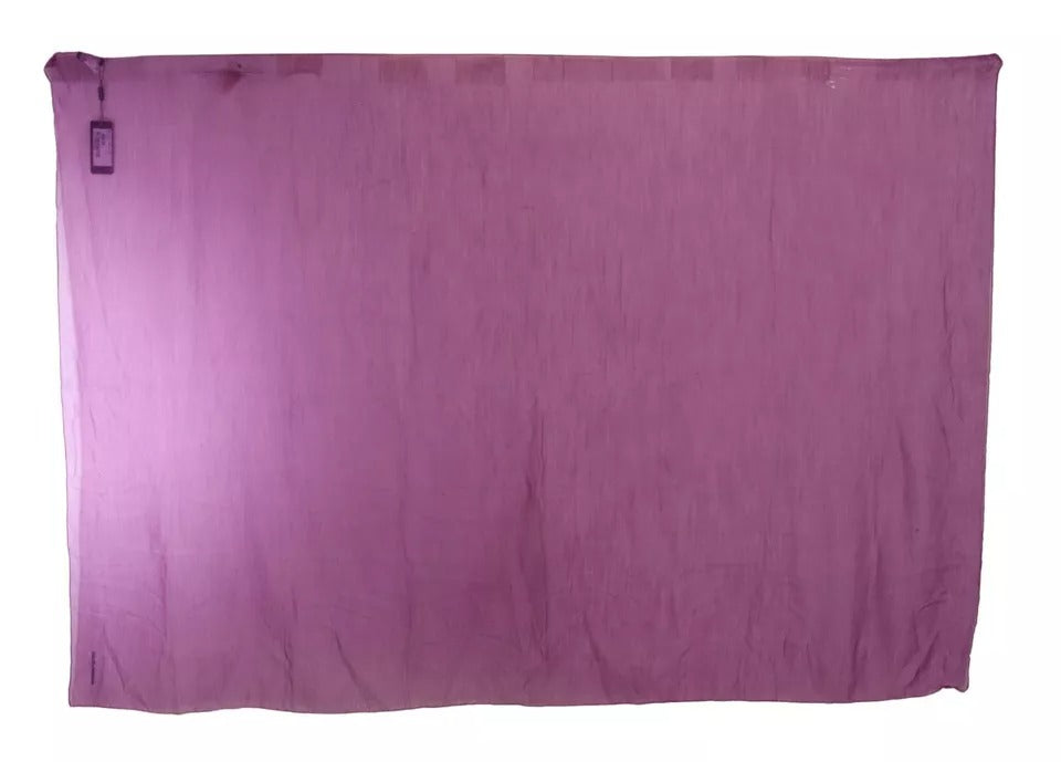 Dolce & Gabbana Purple Solid Cashmere Silk Shawl Wrap Scarf