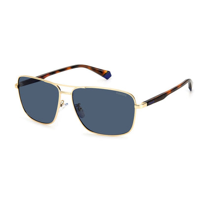 Polaroid Gold Metal Sunglasses