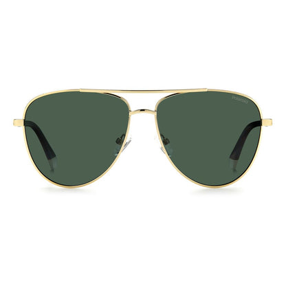 Polaroid Gold Metal Sunglasses