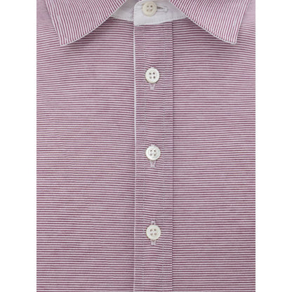 Canali Pink Cotton Polo Shirt