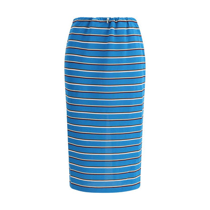 Prada Striped midi Skirt