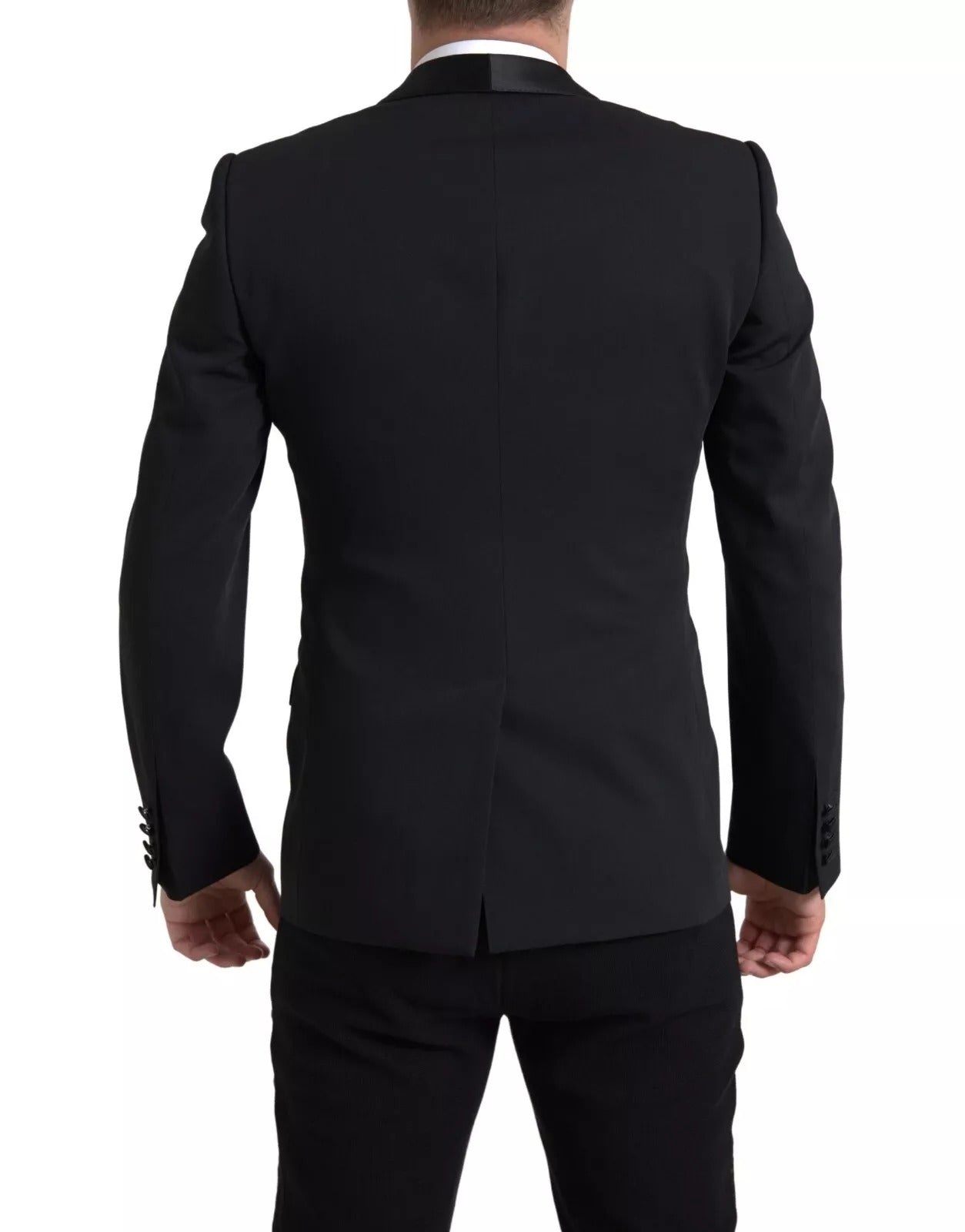 Dolce & Gabbana Black Wool Single Breasted MARTINI Blazer