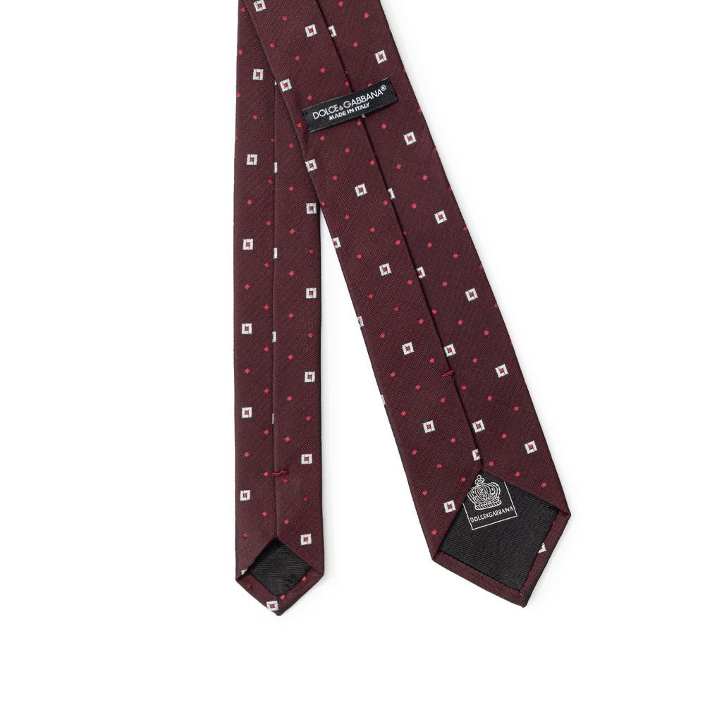 Dolce & Gabbana Bordeaux Silk Ties & Bowty