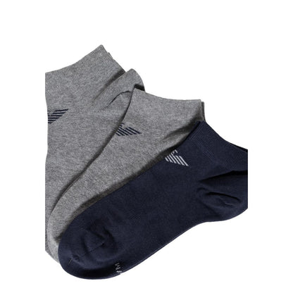 Emporio Armani Underwear Blue Cotton Sock