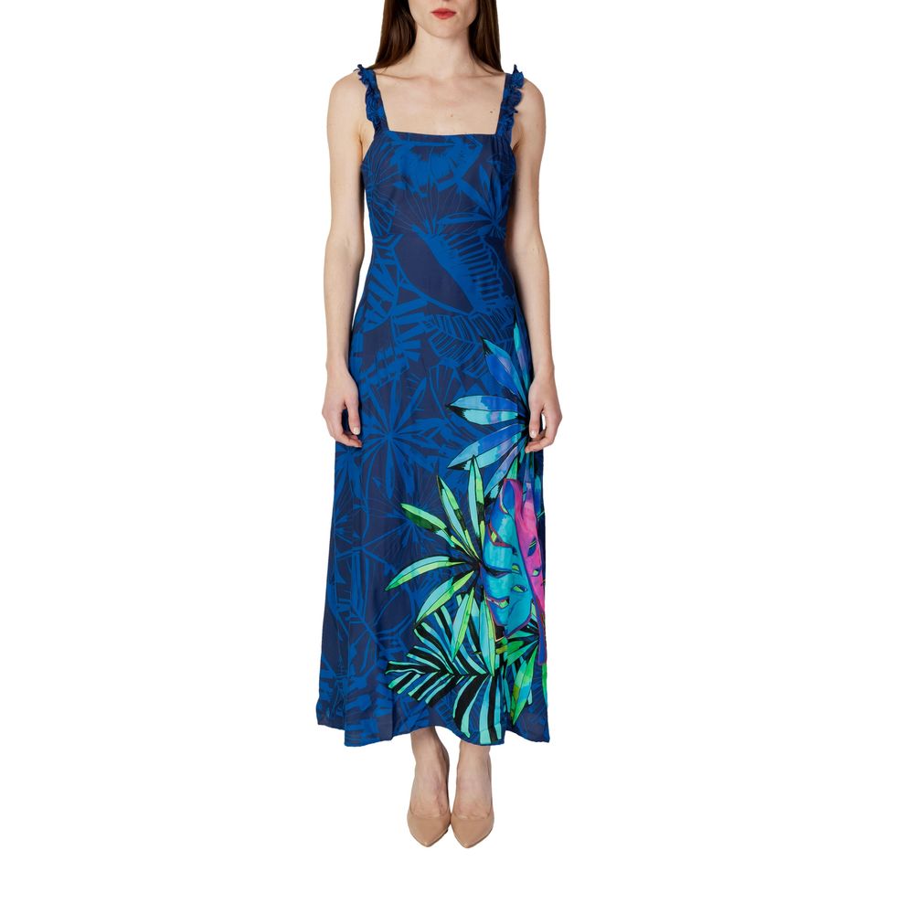 Desigual Blue Viscose Swimwear