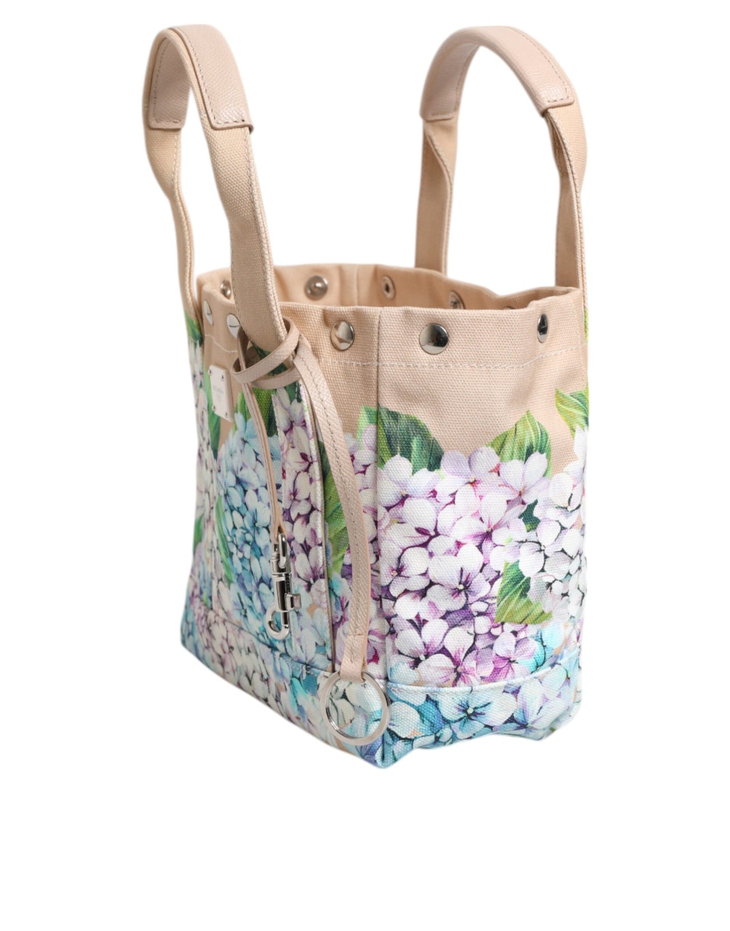 Dolce & Gabbana Multicolor Floral Canvas TANIA Top Handle Tote Borse Bag