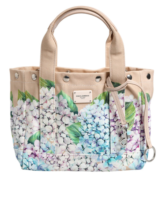 Dolce & Gabbana Multicolor Floral Canvas TANIA Top Handle Tote Borse Bag