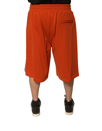 Dolce & Gabbana Orange Cotton Blend Men Bermuda Shorts