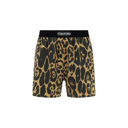 Tom Ford Leopard stretch Shorts