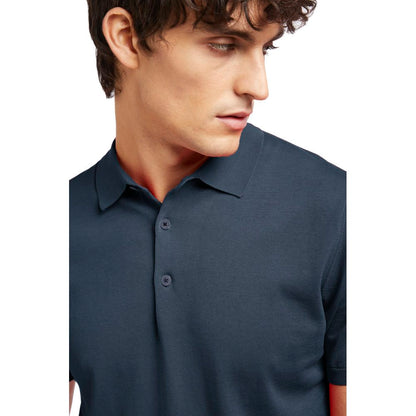 AT.P.CO Blue Cotton Polo Shirt