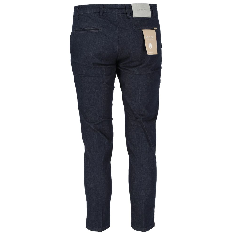 AT.P.CO Blue Cotton Jeans & Pant