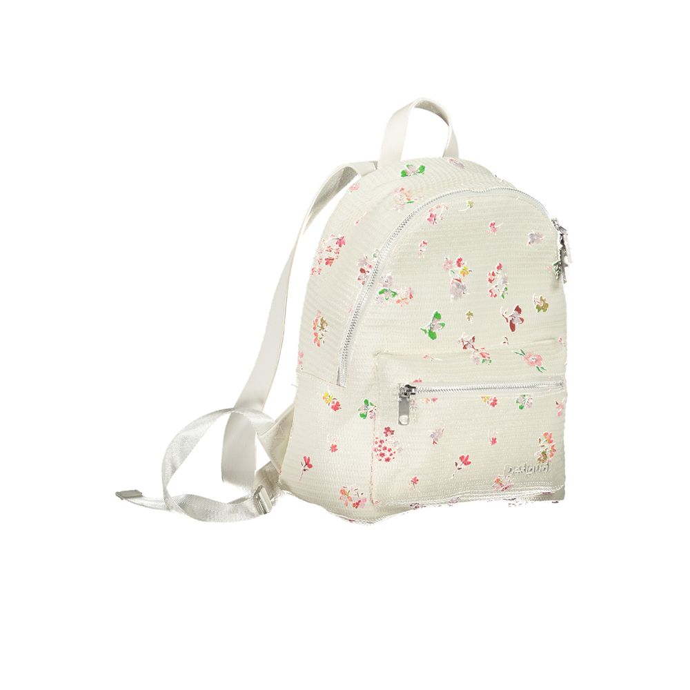 Desigual White Polyethylene Backpack