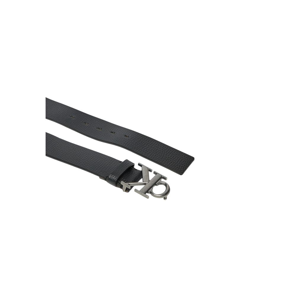 Calvin Klein Jeans Black Leather Belt