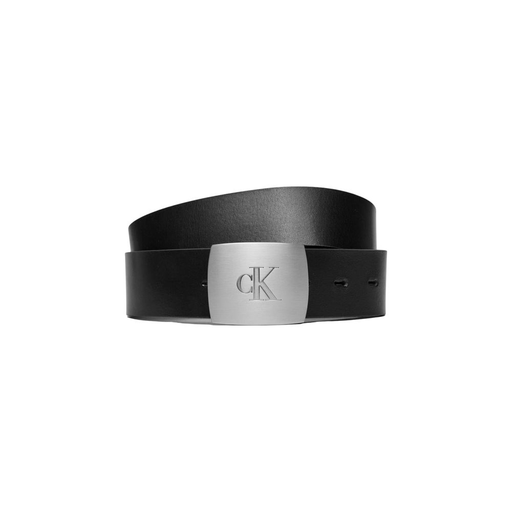 Calvin Klein Jeans Black Leather Belt