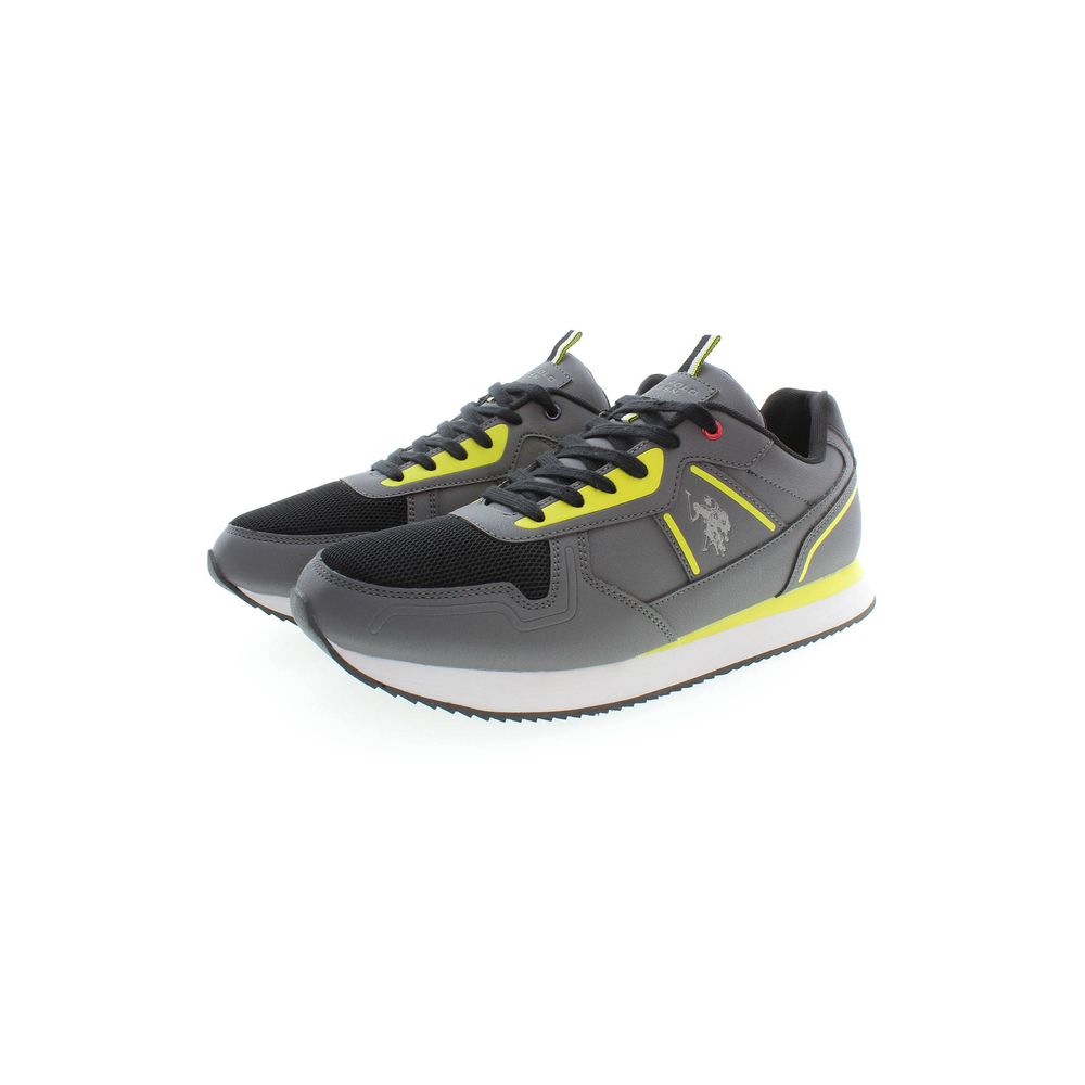 U.S. POLO ASSN. Gray Polyester Men Sneaker