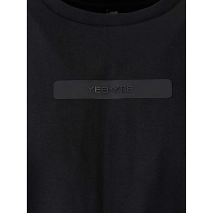 Yes Zee Black Cotton T-Shirt