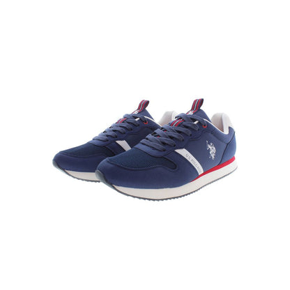 U.S. POLO ASSN. Blue Polyester Men Sneaker