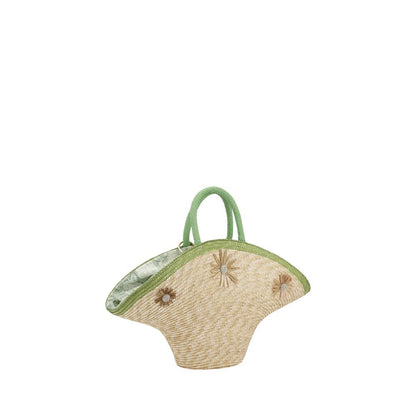 La Milanesa Calore Straw Handbag