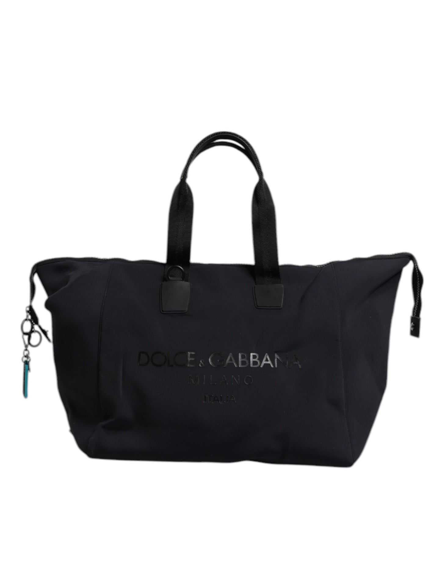 Dolce & Gabbana Black Canvas DG Logo Print Shopping Hand Tote Bag