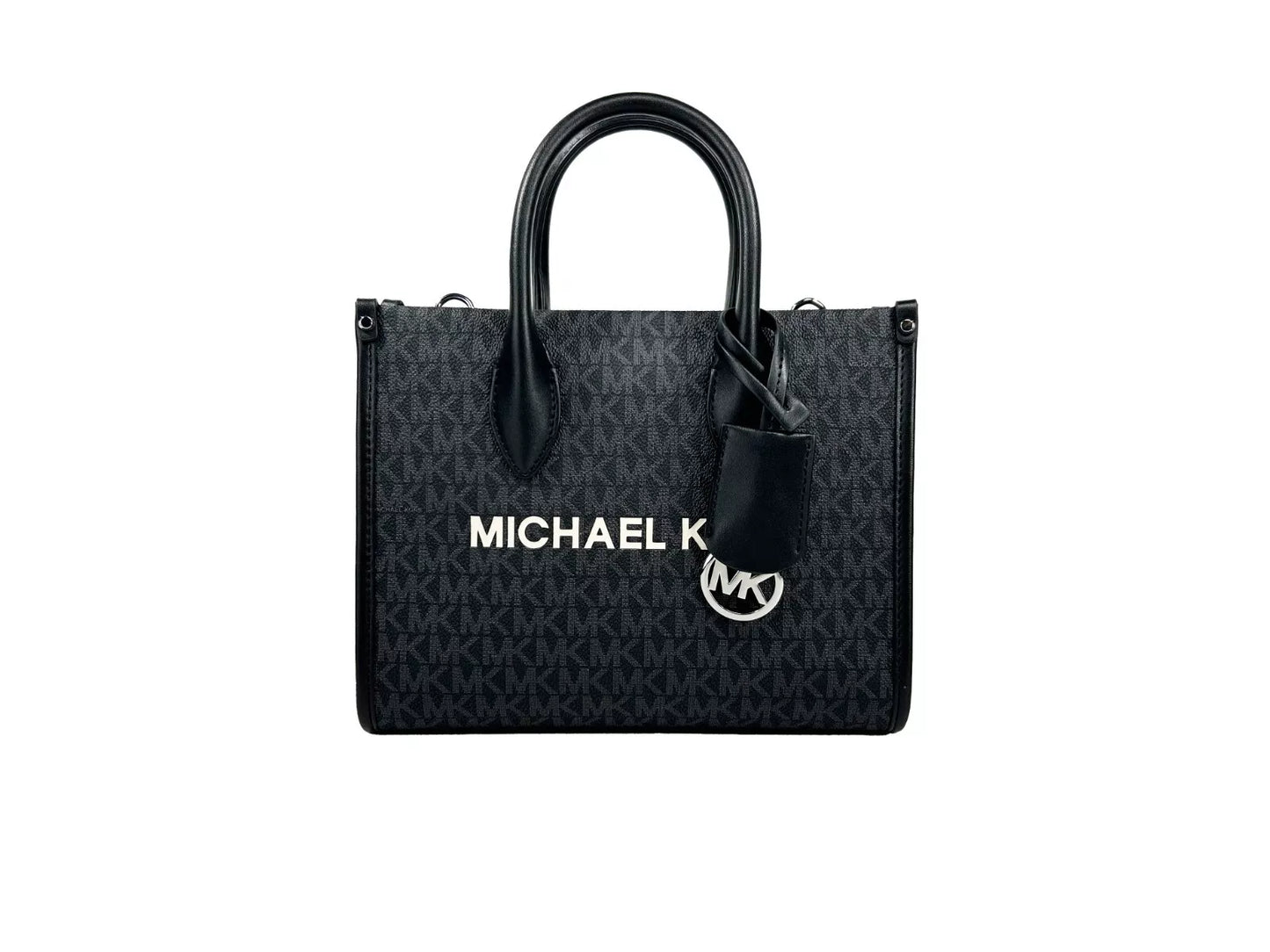 Michael Kors Mirella Signature Small Top Zip Tote Bag Black