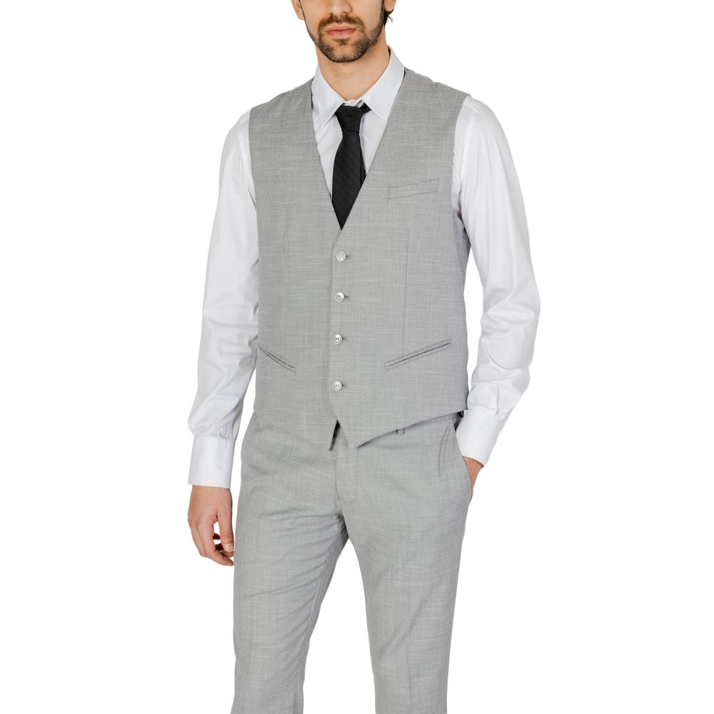 Antony Morato Gray Polyester Vest