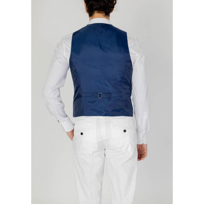 Only & Sons Blue Polyester Vest