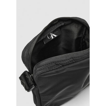 Calvin Klein Black Recycled Polyester Messenger Bag