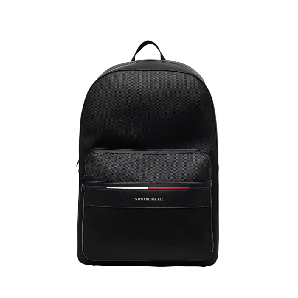 Tommy Hilfiger Black Polyethylene Backpack