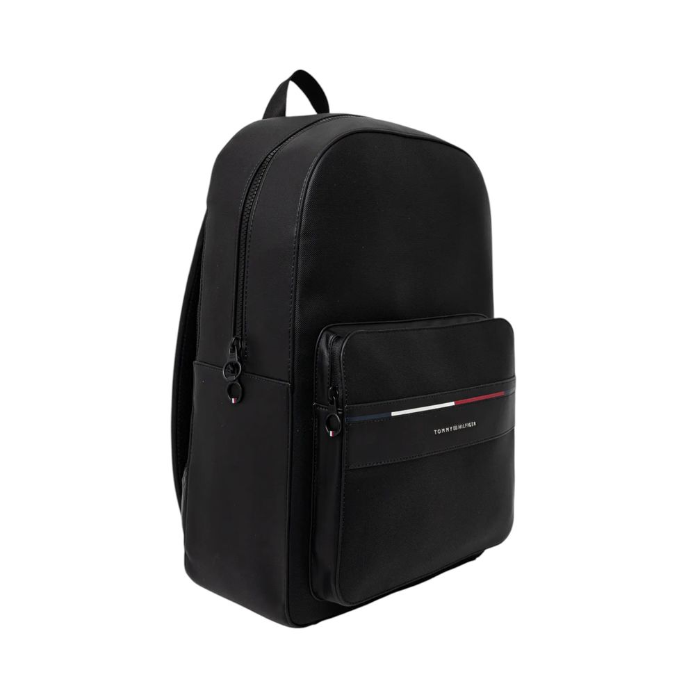 Tommy Hilfiger Black Polyethylene Backpack