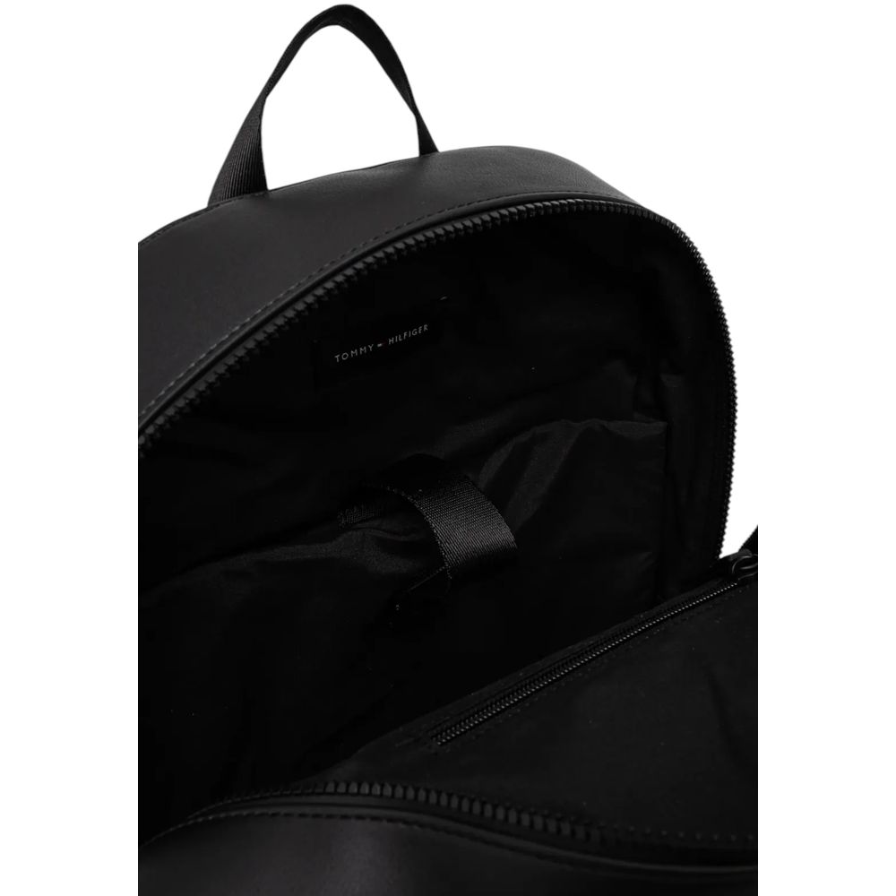 Tommy Hilfiger Black Polyethylene Backpack