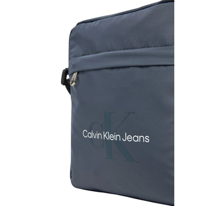 Calvin Klein Jeans Blue Recycled Polyester Messenger Bag