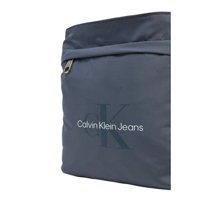 Calvin Klein Jeans Blue Recycled Polyester Messenger Bag