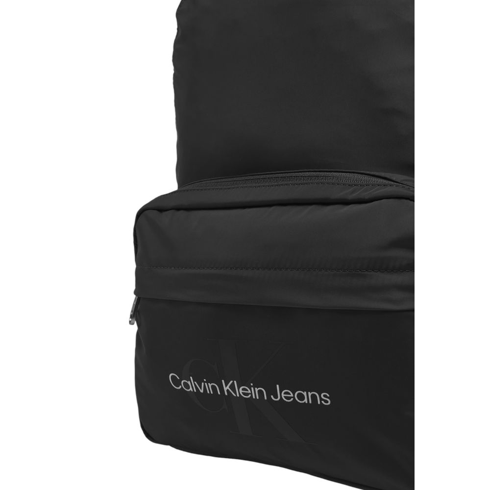 Calvin Klein Jeans Black Recycled Polyester Backpack