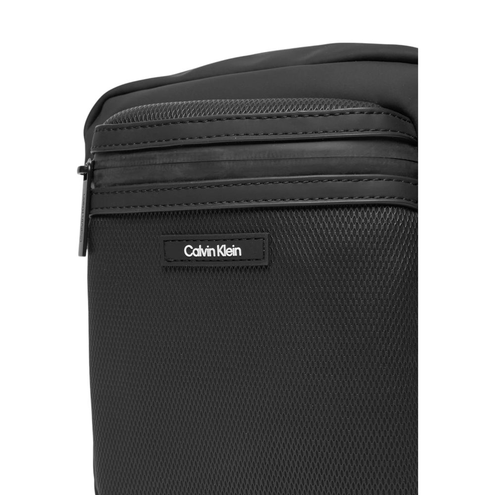 Calvin Klein Black Polyethylene Messenger Bag