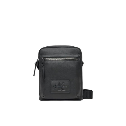 Calvin Klein Black Polyethylene Messenger Bag