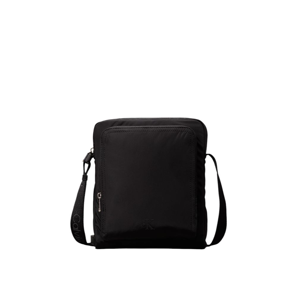 Calvin Klein Black Recycled Polyester Messenger Bag