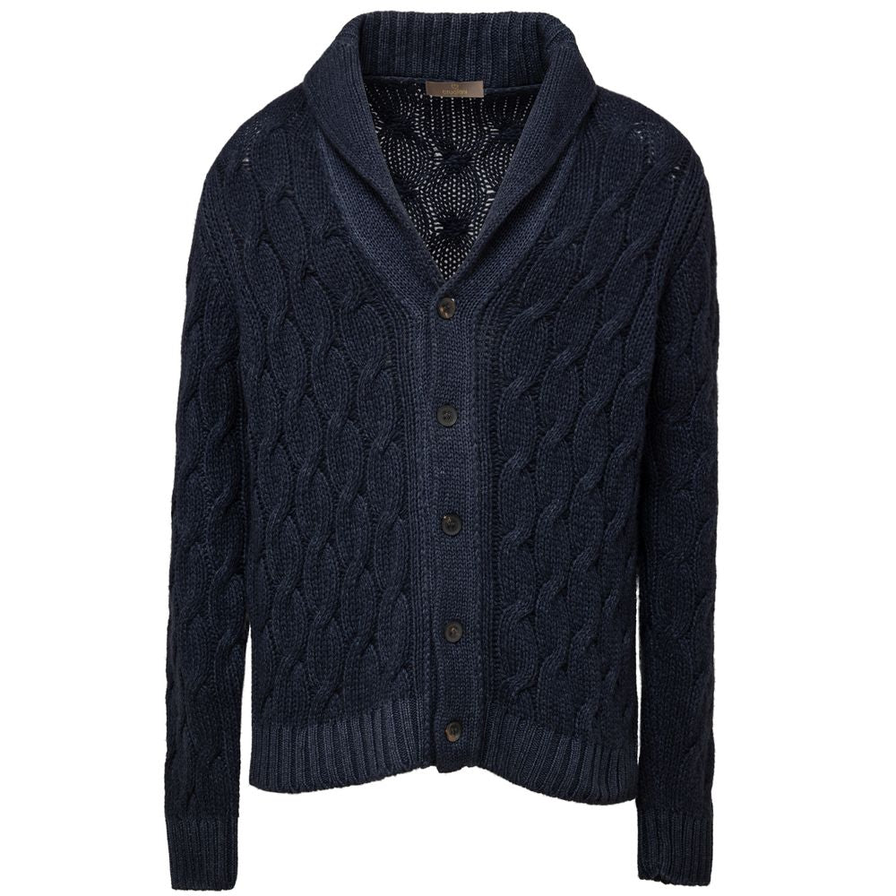 Cruciani Blue Cashemere Cardigan