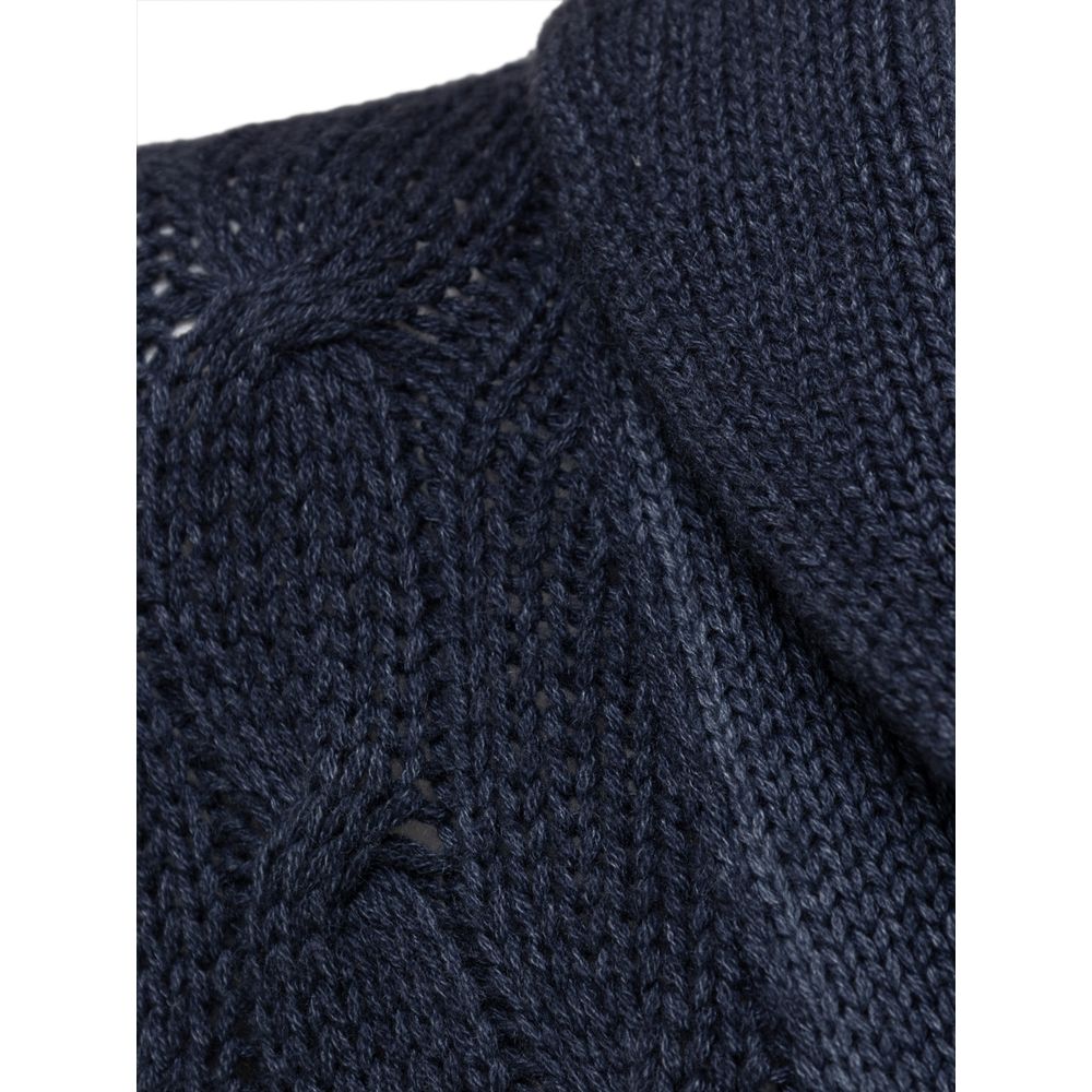 Cruciani Blue Cashemere Cardigan