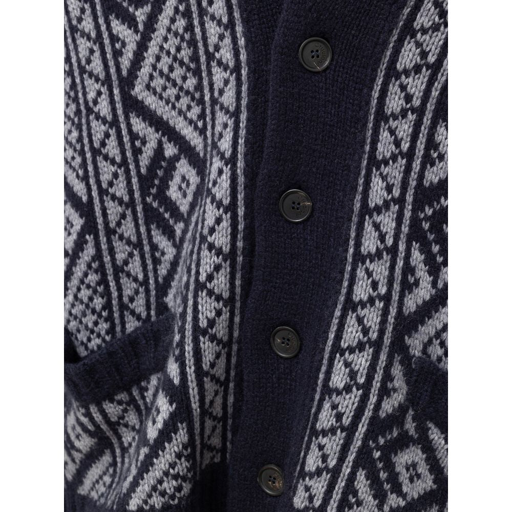 Cruciani Bicolor Cashemere Cardigan