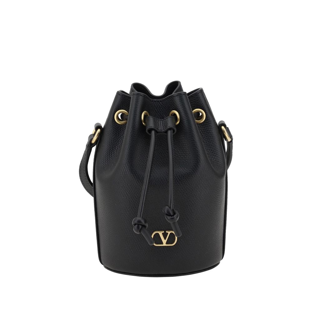 Valentino Garavani Mini Vlogo Drawstring Bucket Bag