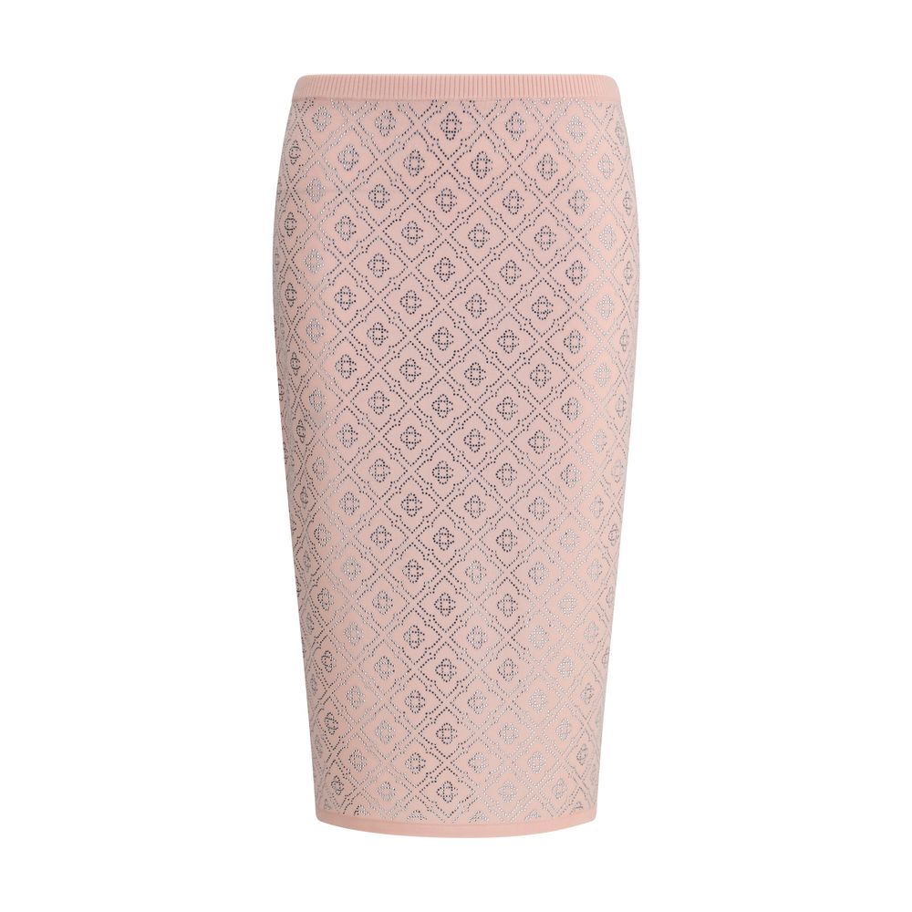 Casablanca Rhinestone Midi Skirt