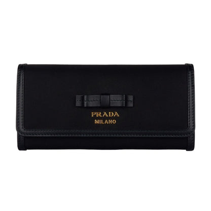 Prada Black Leather Leather Leather Wallet