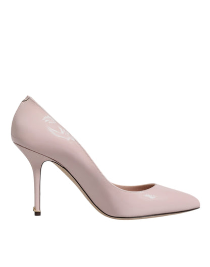 Dolce & Gabbana Pink Patent Leather Stiletto Heel Pumps Shoes