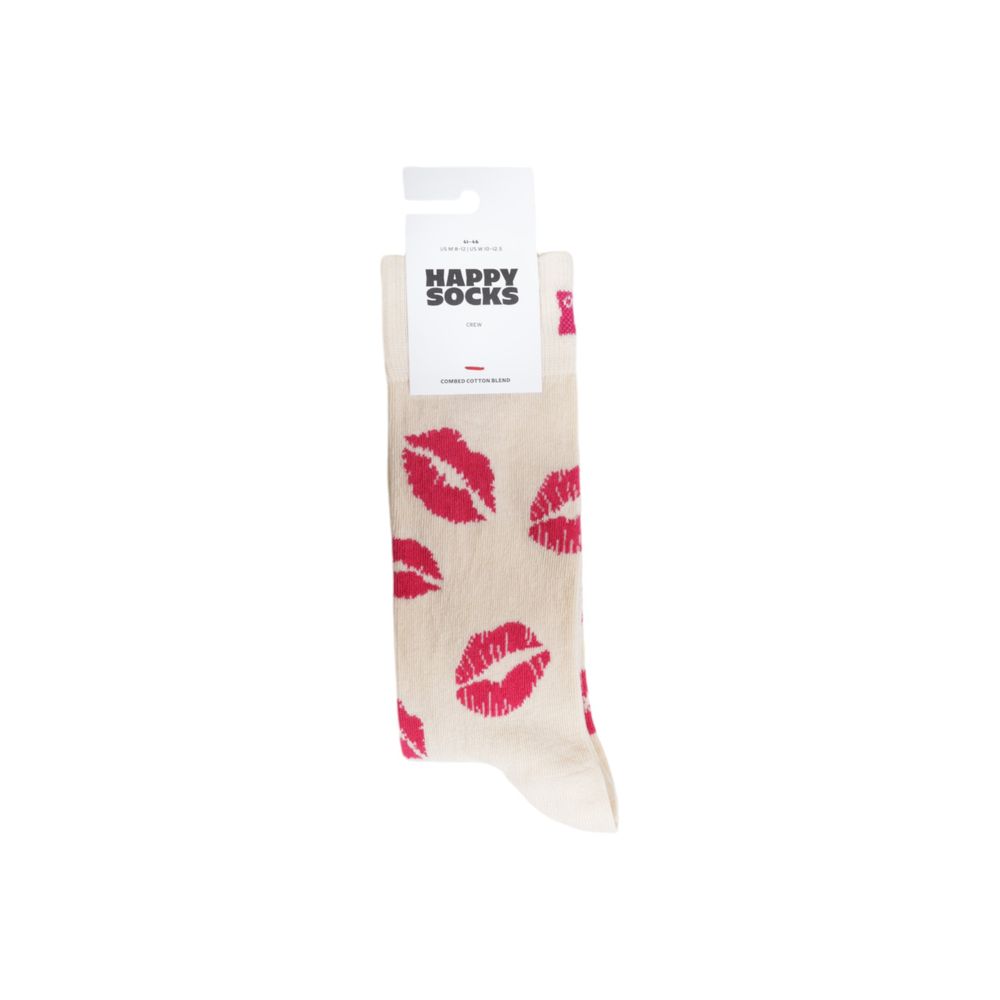 Happy Socks Beige Cotton Sock